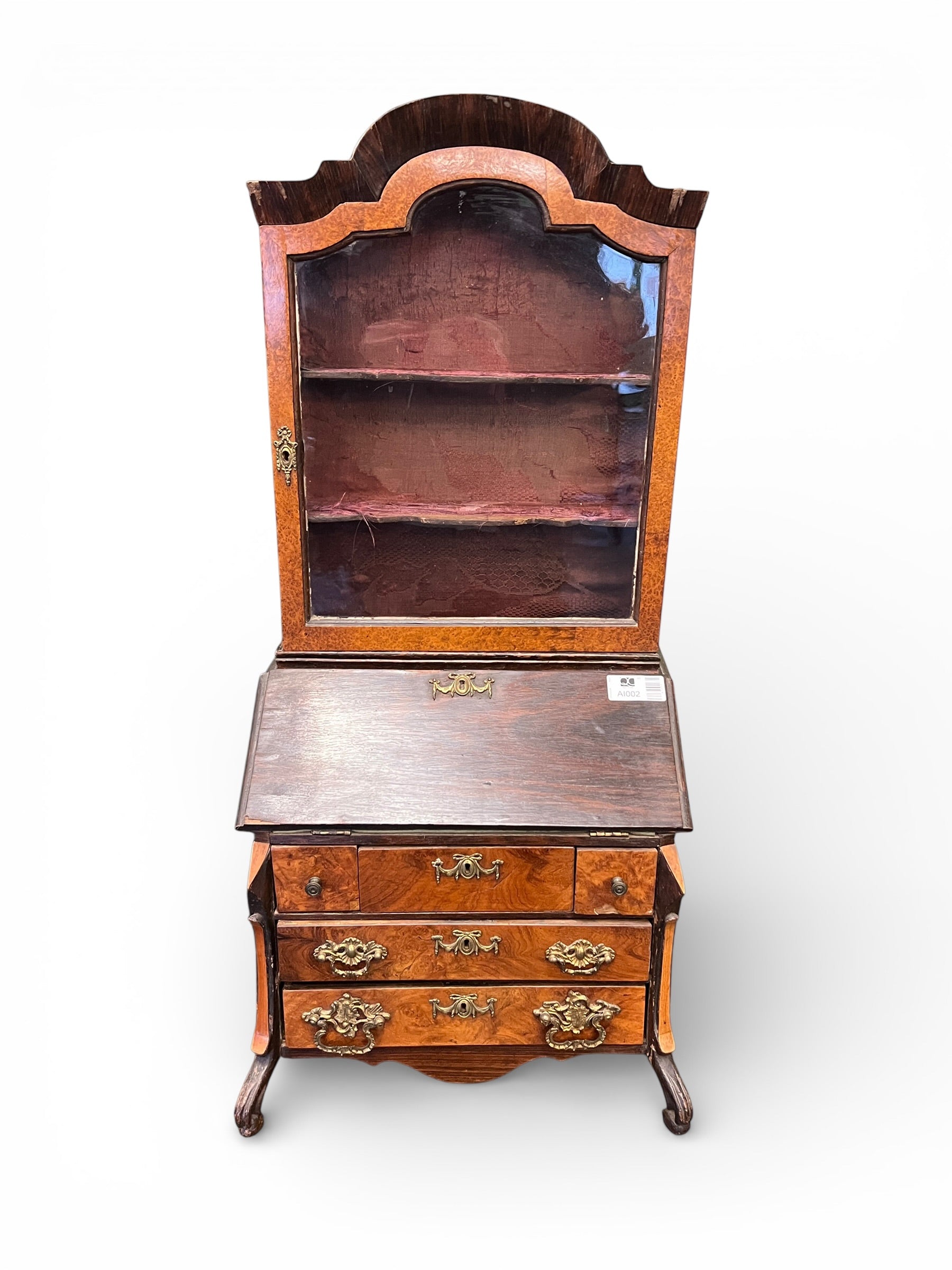 Apprentice Bureau Display Case with Glass Front