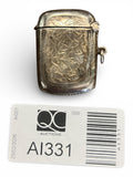 Birmingham Hallmarked Solid Silver Match Striker / Vesta Case – 11g