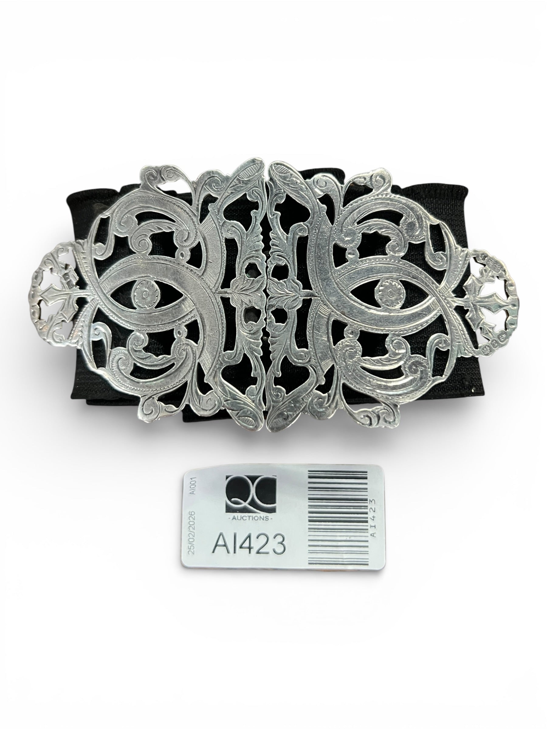 Birmingham Hallmarked Silver Nurse’s Belt with Buckle, Circa 1899