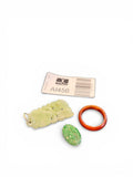 Three Jade Items (Ring, Pendant and One Other)