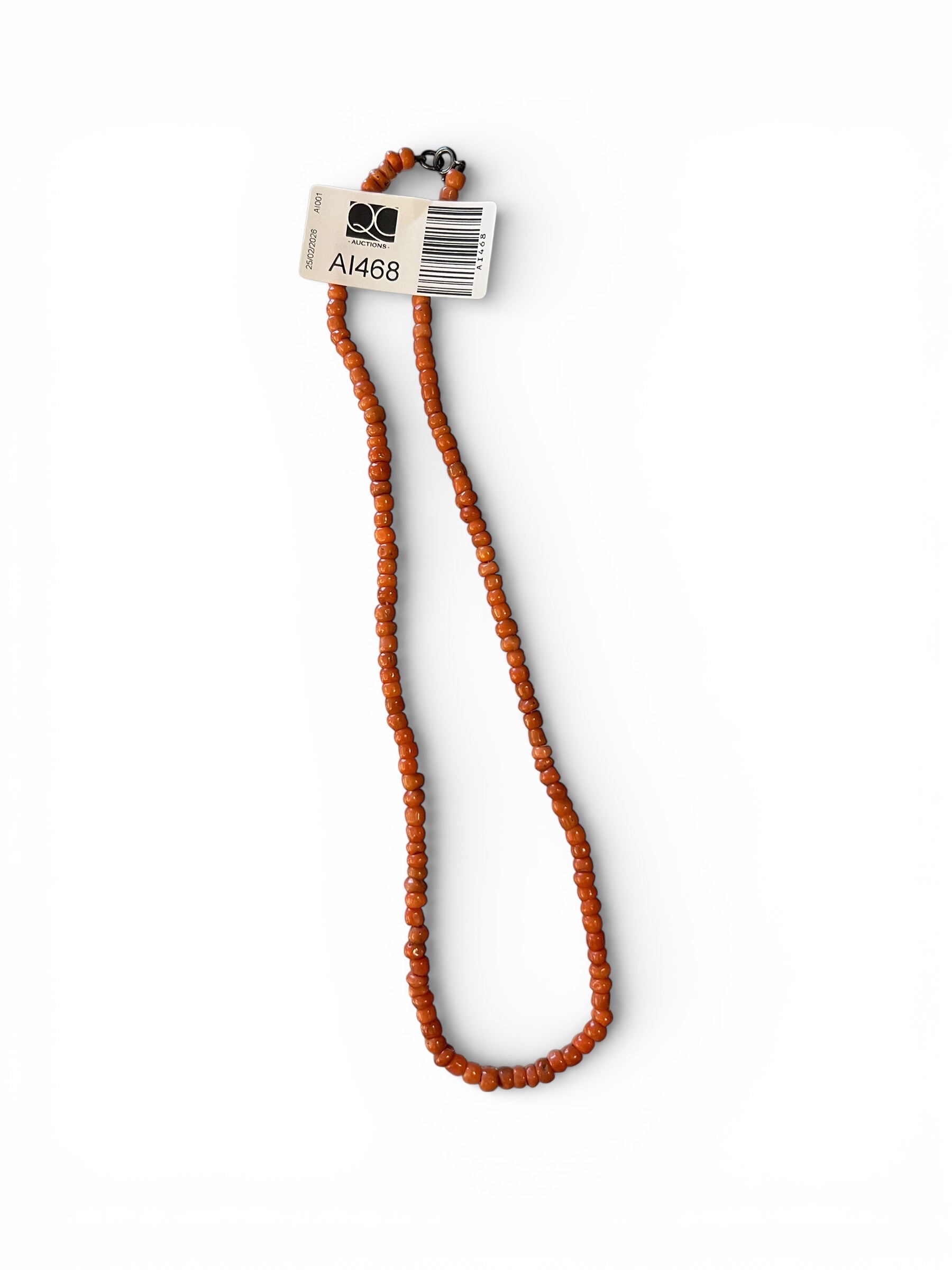 Coral-Style Orange Necklace