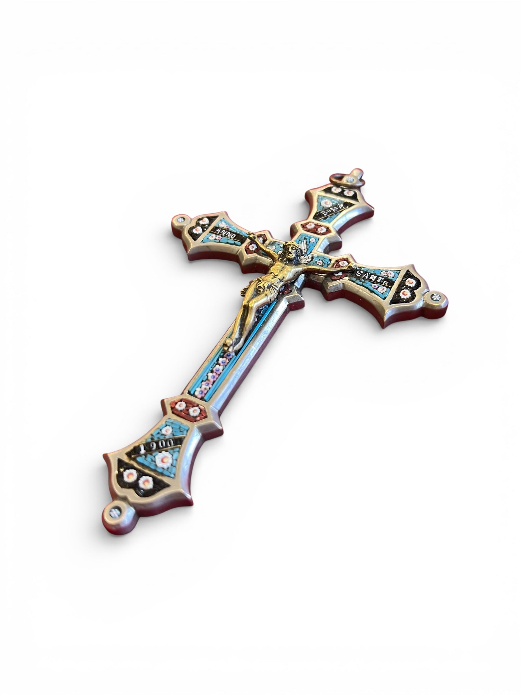 19th / 20th Century Italian Micromosaic Crucifix