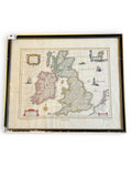 17th Century map of British Isles by William & John blaeu 1645 - 54cm (H) x 64cm (W)